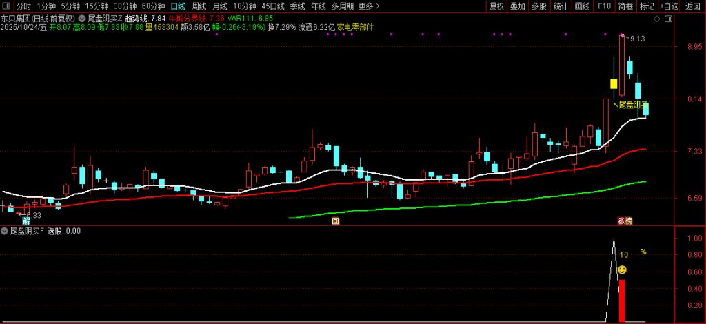 图片[9]-通达信【尾盘阴买】尾盘T+1 阴买超短思路源码套装 主副图+选股-指标666