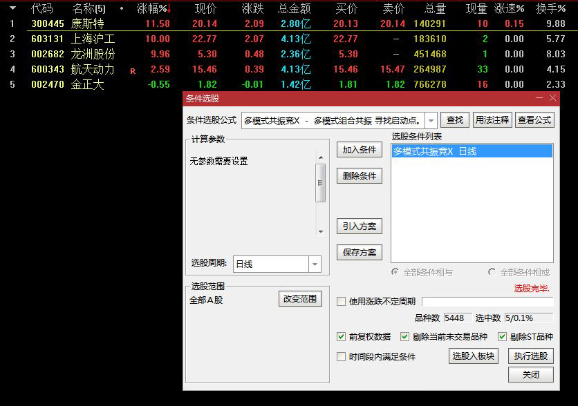 图片[1]-多模式共振竞价选股，挖掘强势股的启动机会！副图+选股 指标源码-指标666