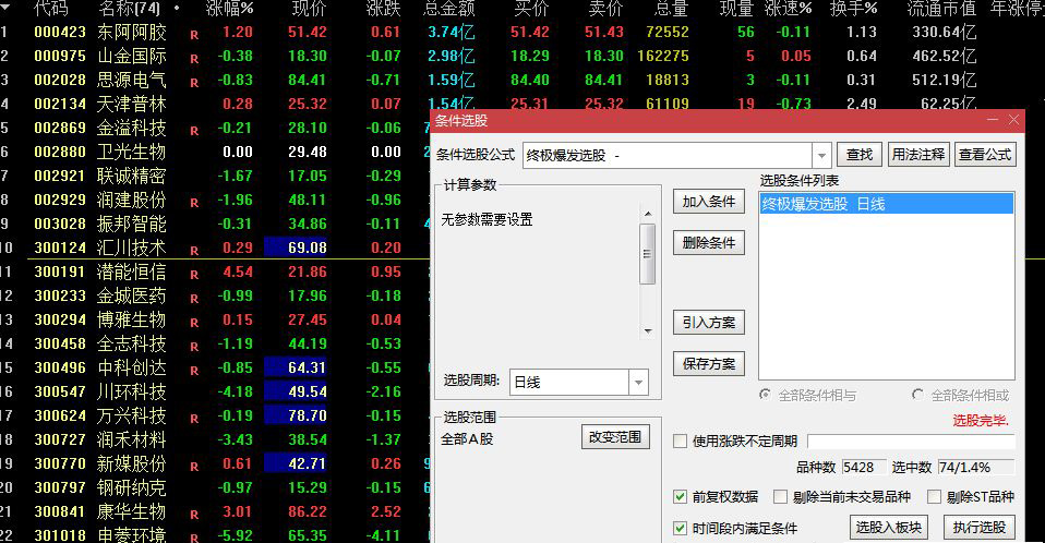 图片[1]-通达信【终极爆发】主副图+选股 尾盘相对低位及时介入 出现即为精品-指标666