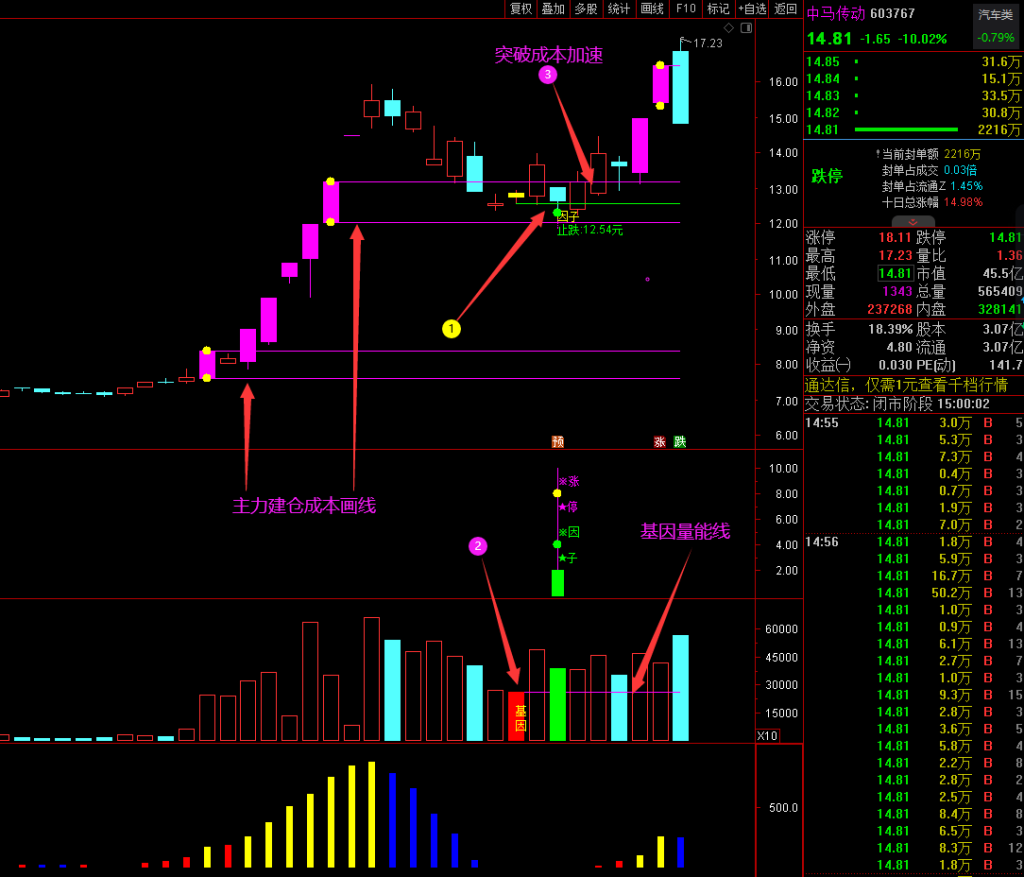 图片[7]-2023涨停因子《基因+因子 尾盘阴线信号》基因不死 涨停不止 原创精选思路设计-指标666