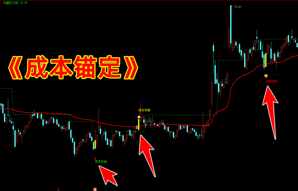 图片[6]-通达信【成本锚定交易】主图指标选股公式–资金追踪，手机电脑通用无未来-指标666