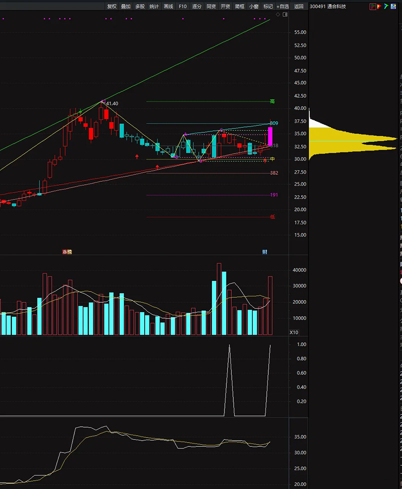 图片[1]-顶格筹码峰的计算——判断主力动向、捕捉强势股的重要技术指标 副图+选股-指标666