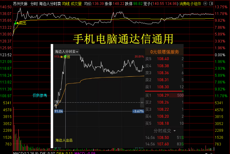 图片[3]-通达信【分时卖出】主图指标，盘中分时卖点信号，手机电脑通用-指标666