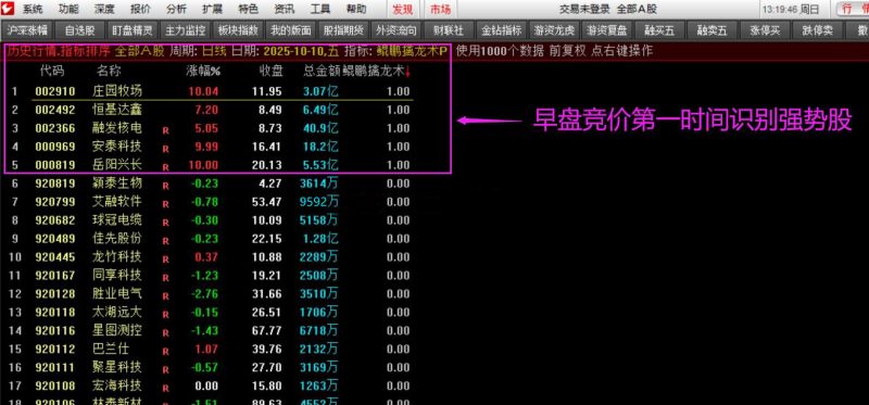 通达信【鲲鹏擒龙术】竞价排序选股公式 六大核心快速识别上涨潜力的强势股-指标666