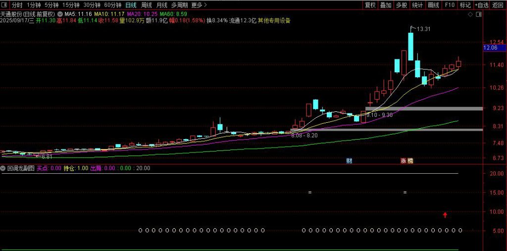 图片[3]-通达信【尾盘回调龙】副图+选股 尾盘吸 涨停回调龙无未来-指标666