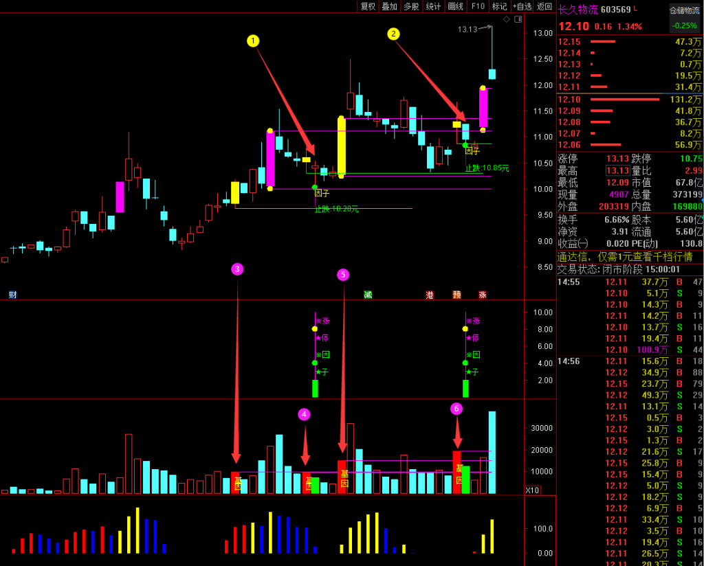 图片[5]-2023涨停因子《基因+因子 尾盘阴线信号》基因不死 涨停不止 原创精选思路设计-指标666