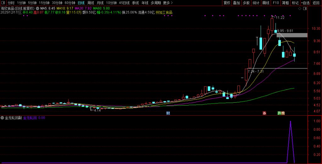 图片[5]-通达信【2026金龙轮回】上涨后的健康回调至关键支撑位 副图+选股-指标666
