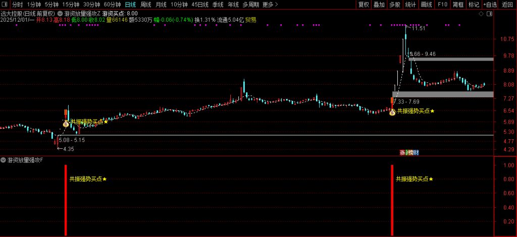 图片[10]-通达信【游资放量强攻】强势形态与资金面支撑放量介入 主副图+选股-指标666