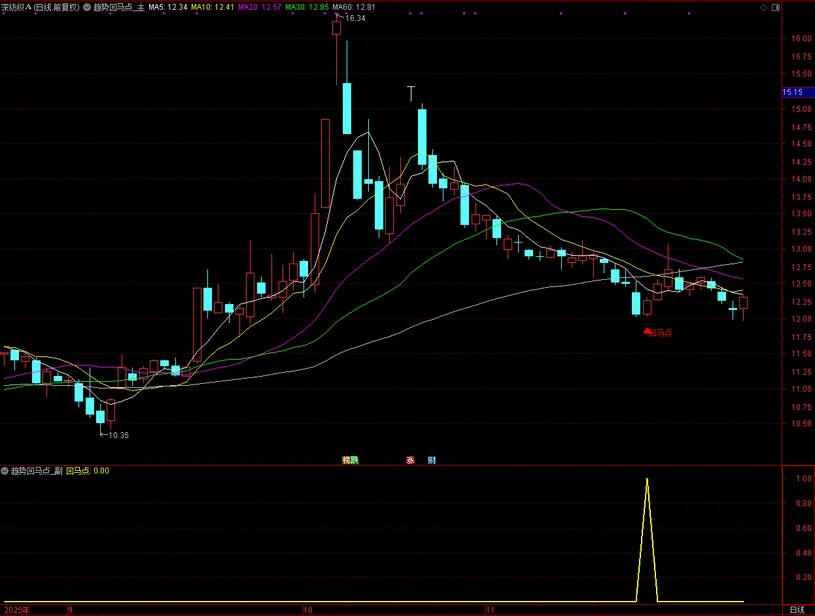 图片[5]-通达信【趋势回马点】主副图+选股指标 尾盘2:30精准预警回调“回马点 手机电脑可用-指标666