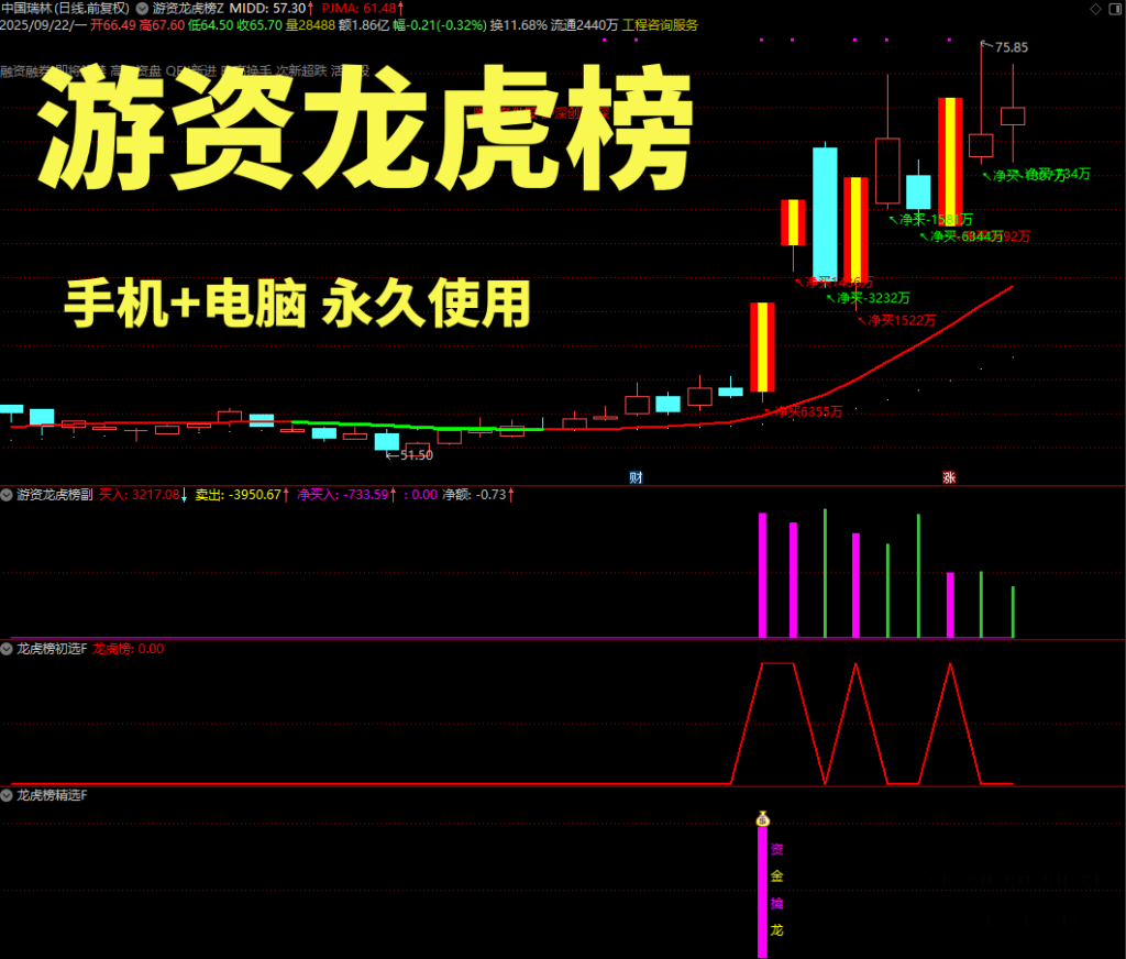 图片[2]-通达信【游资龙虎榜】主副图选股全套指标，监控主力资金辅助擒龙抓妖-指标666